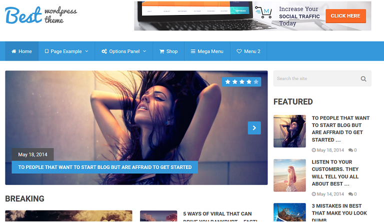 Szablon strony MTS Best