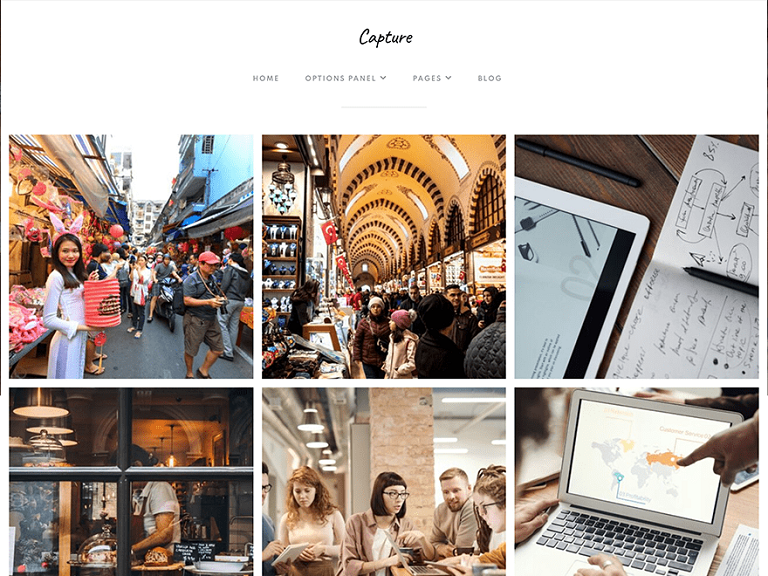 Szablon strony Capture