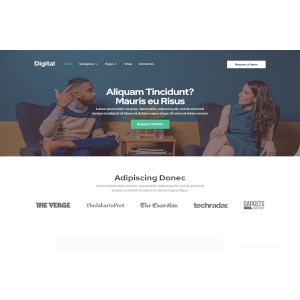 Szablon Digital — widok strony głównej