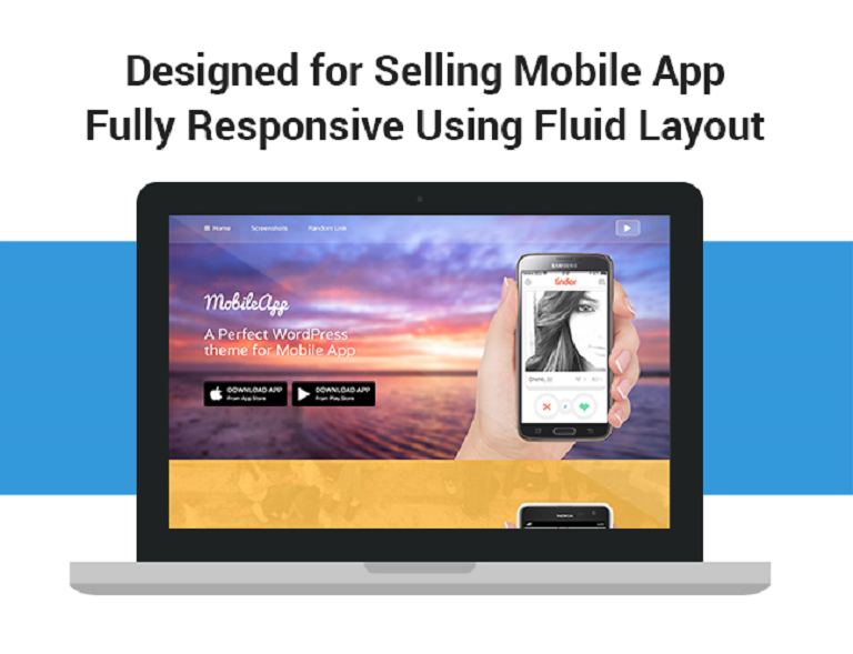 Szablon strony MobileApp