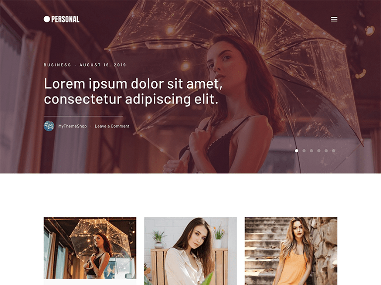 Szablon strony Personal