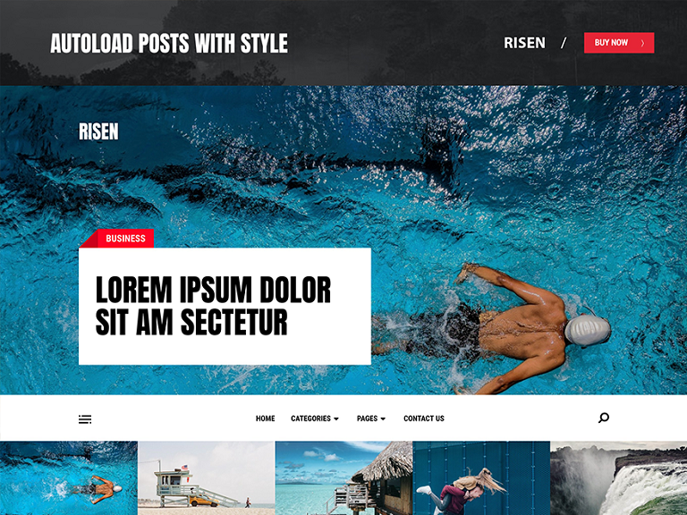 Szablon strony Risen