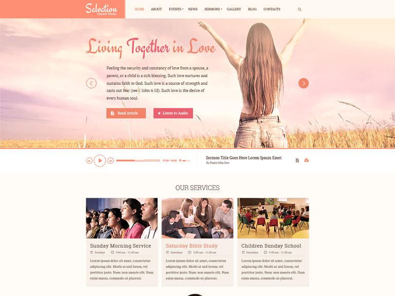 Szablon strony Salvation