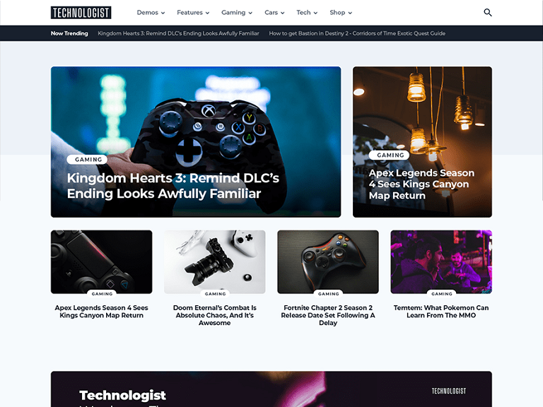 Szablon strony Technologist