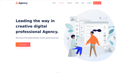 Szablon Agency — dodatkowy widok