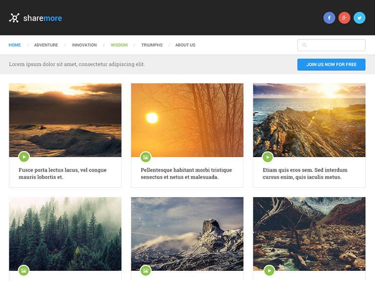 Szablon strony Ad-sense