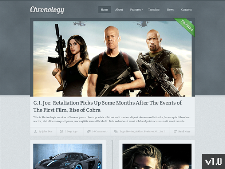 Szablon strony chronology