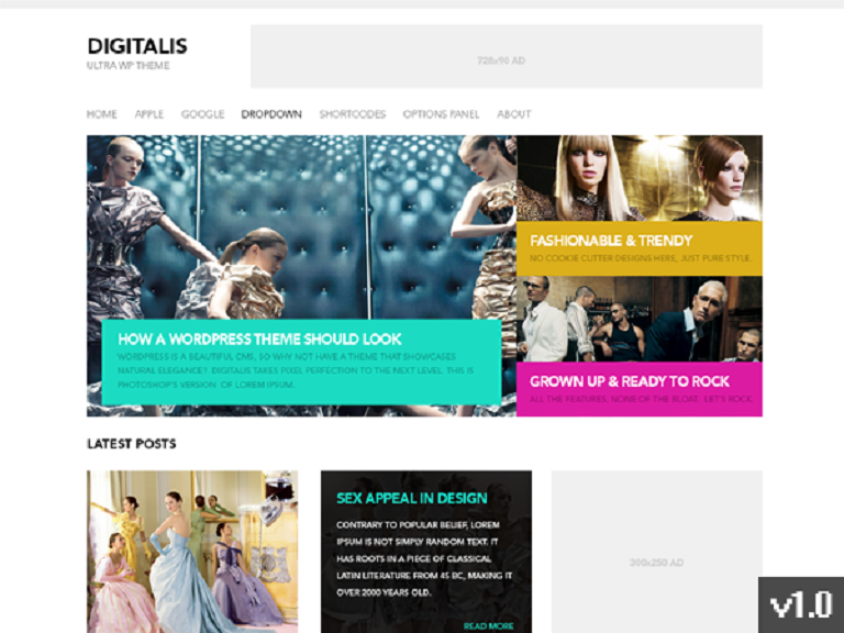 Szablon strony Digitalis