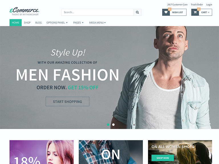 Szablon strony eCommerce