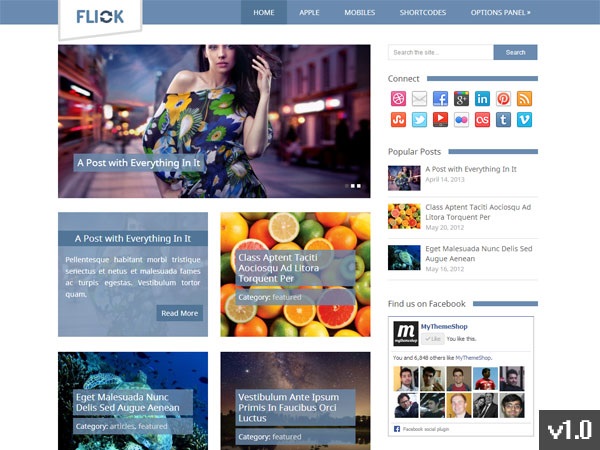 Szablon strony Flick