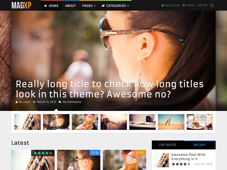 Szablon strony Magxp