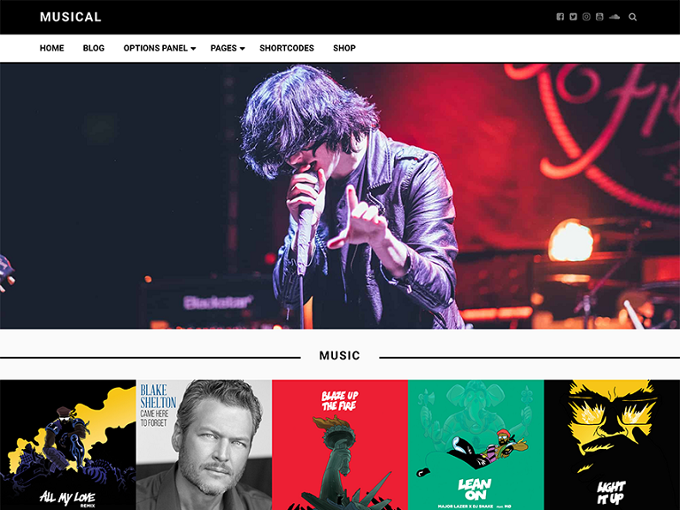 Szablon strony Musical