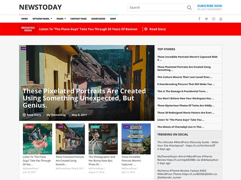 Szablon strony NewsToday